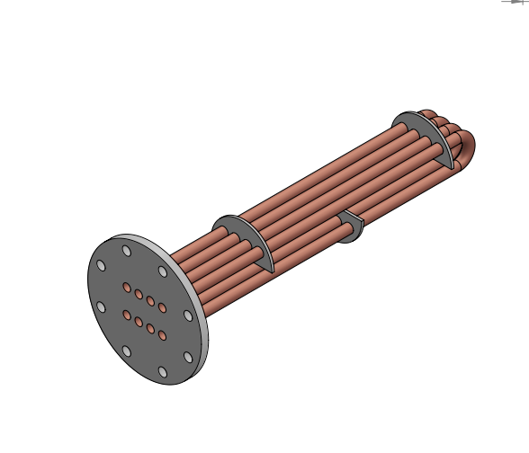 Replacement tube bundle for heat exchangers with copper or stainless steel tubes